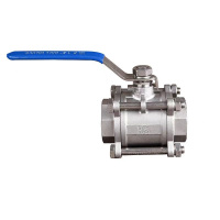 盛京联硕304不锈钢三片式丝扣球阀DN20 [6分]个