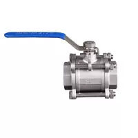 盛京联硕304不锈钢三片式丝扣球阀DN20 [6分]个