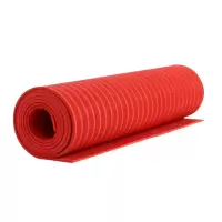 盛京联硕高压绝缘橡胶板红色防滑地垫3.0mm厚 50Kg[1*8米]卷