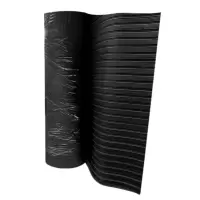 盛京联硕高压绝缘橡胶板黑色防滑地垫5.0mm厚 50Kg[1*5米]卷