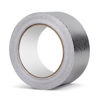盛京联硕 玻纤布铝箔胶带隔热保温耐高温玻纤布胶带 宽度250mm长度约25米 卷