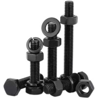 盛京联硕 4.8级外六角螺丝螺母套装 M6*40mm[螺栓+螺母+平弹垫]套