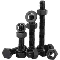 盛京联硕 4.8级外六角螺丝螺母套装 M8*50mm[螺栓+螺母+平弹垫]套