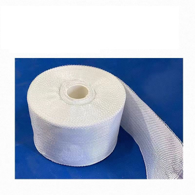 盛京联硕 耐高温玻璃丝带防火隔热纤维带绝缘纤维布 宽150mm长30米厚0.1mm 卷