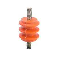 盛京联硕 黄色绝缘子 配电箱柜零排绝缘支柱座 Φ6*30 带杆 个