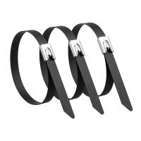 盛京联硕 不锈钢喷塑扎带 金属扎带8×400mm根