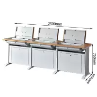 美美光明 三人位翻转电脑桌 MM-BG397 张