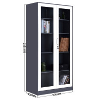 美美光明 钢制套色通玻文件柜 MM-BG464 台