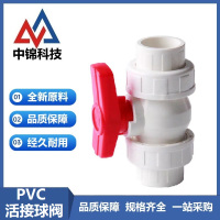 中锦科技 PVC双活接球阀双由令阀门 DN15(内径20mm) 4分 个