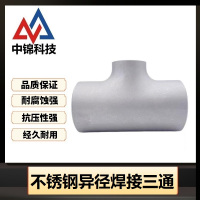 中锦科技 304不锈钢焊接异径三通Φ89*38个