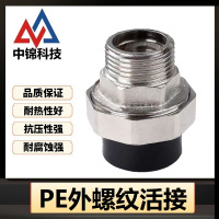 中锦科技 PE外螺纹活接 PE25(6分)(承压1.6Mpa)个