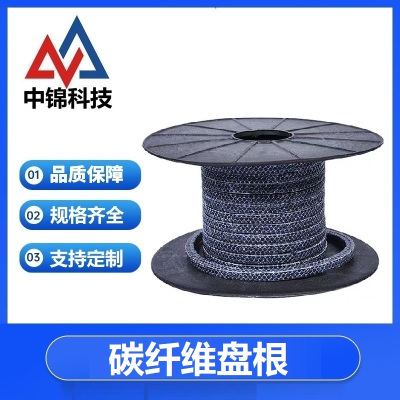 中锦科技 碳纤维盘根耐高温编织绳18*18mm米