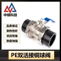 中锦科技 PE双熔活接球阀 PE25(6分)(承压1.6Mpa)个