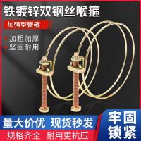 中锦科技 双钢丝喉箍 双钢丝水管卡箍 镀锌卡箍直径22-32mm 个