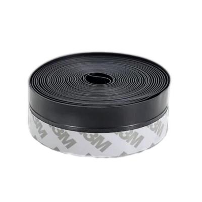 中锦科技 硅胶门窗密封条防风防尘自粘密封胶条 25mm*5米[黑色]卷