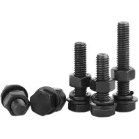 中锦科技 4.8级外六角螺栓套装M10*45mm[螺栓+螺母+平弹垫]套