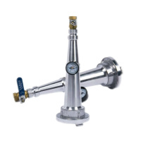 中锦科技 测压水枪 DN65加厚三节测压枪4CM表盘4分阀门 个