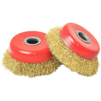 中锦科技 碗型钢丝轮 钢丝刷 100×16mm丝盖直径70mm丝轮直径90mm 个