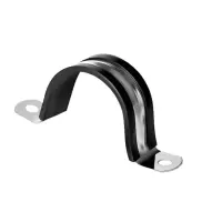 中锦科技 不锈钢U型带连胶条骑马卡 管卡 抱箍 Φ77mm 个