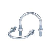 中锦科技 镀锌U型螺栓卡扣 U型管卡 M8×DN32(1.2寸)4.8级 套