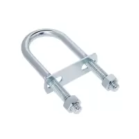 中锦科技 镀锌U型螺栓螺丝带挡板U形管夹管卡 M12*44*90mm 4.8级 套