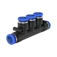 中锦科技气管快速接头 五通接头 PK-10个