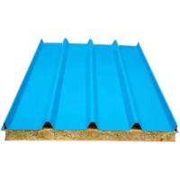 中锦科技 彩钢板 岩棉夹心板 隔热板 顶板(厚度100mm)平方米