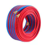 中锦科技 高压钢丝氧气管乙炔管耐磨阻燃防爆软管[氧气+乙炔]各20米 卷