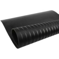 中锦科技 绝缘垫 黑色条纹8mm×1m×5m 卷