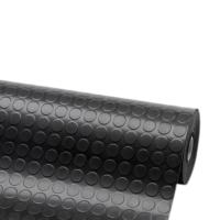 中锦科技 防滑橡胶垫 圆扣纹5mm×1.5m×10m 卷