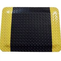 中锦科技 防静电抗疲劳地垫 黄边黑色 450*600*20mm 件