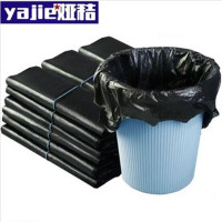 娅秸 背心式黑色提手特制加厚承重垃圾袋每包100个 纯原料垃圾袋 特加厚32*52cm 单位:包