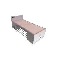 铁邦邦 钢制宿舍单人床 2000*1200*450mm 张