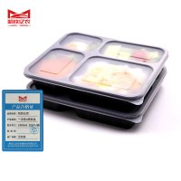 哈铁亿农 一次性四格餐盒1400ml 200个/箱