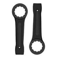 立伟铁牛敲击梅花扳手70mm/把