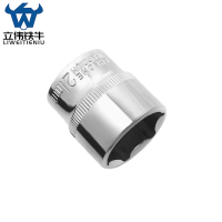 立伟铁牛3/8六角短套筒21mm/个