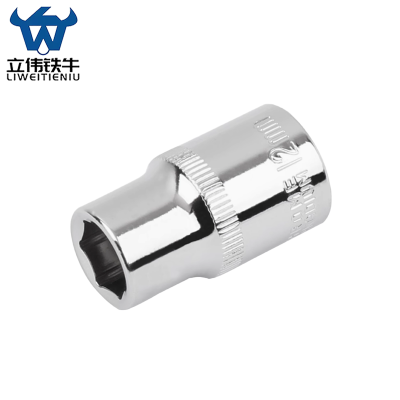 立伟铁牛1/2六角短套筒12mm/个