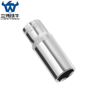 立伟铁牛3/8六角长套筒17mm/个