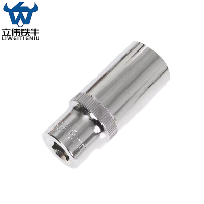 立伟铁牛3/8六角长套筒18mm/个