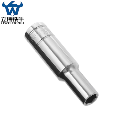 立伟铁牛3/8六角长套筒8mm/个