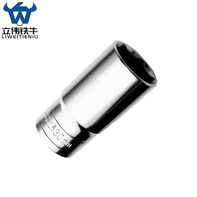 立伟铁牛1/2六角长套筒30mm/个