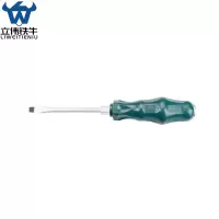 立伟铁牛绿胶炳螺丝刀6*100一字敲击型/把