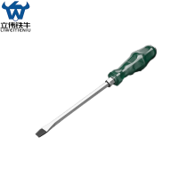 立伟铁牛绿胶炳螺丝刀8*200一字敲击型/把