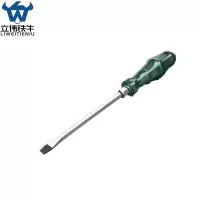 立伟铁牛绿胶炳螺丝刀8*200一字敲击型/把