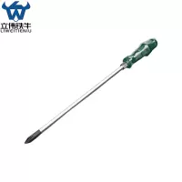立伟铁牛绿胶炳螺丝刀8*300十字敲击型/把