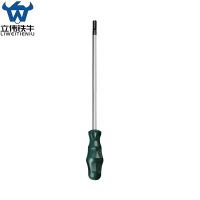 立伟铁牛绿胶炳螺丝刀T20米字加长型/把