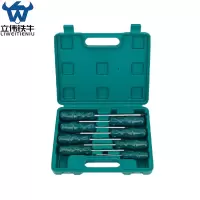 立伟铁牛塑盒米字8件套/套