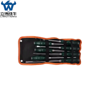 立伟铁牛绿胶炳螺丝刀敲击穿心7件套/套