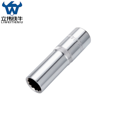 立伟铁牛1/2长梅花套筒14mm/个