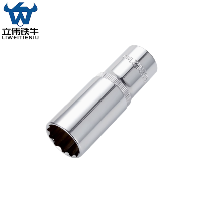 立伟铁牛1/2长梅花套筒21mm/个